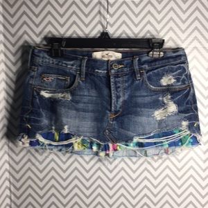 Hollister Jean Skirt with ruffle 5